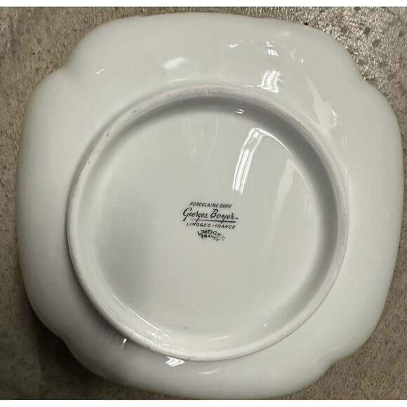 Georges Boyer Limoges France Porcelain Chinoiserie Asian Serving Bowl 6 1/4" - Picture 5 of 7